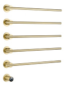 Wonzon & Woghand Dortmund Полотенцесушитель электрический 58х67h см, левое, цвет: браширован. золото WW-A365-BG