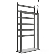 Wonzon & Woghand Essen Полотенцесушитель электрический 47,5х95,8h см, правое, цвет: темный графит WW-A407-GM