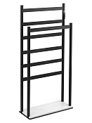 Wonzon & Woghand Essen Полотенцесушитель электрический 47,5х96h см, правое, цвет: черный матовый WW-A407-MB