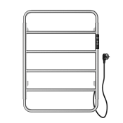 Wonzon & Woghand Wismar Полотенцесушитель электр. 47,5х64h см, правое, цвет: брашированный никель WW-AL201-BR