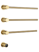 Wonzon & Woghand Hamburg Полотенцесушитель электрический 47х51,5h см, левое, цвет: брашир. золото WW-AL313-BG