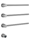 Wonzon & Woghand Hamburg Полотенцесушитель электрический 47х52h см, левое, цвет: брашир. никель WW-AL313-BR