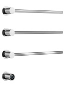 Wonzon & Woghand Hamburg Полотенцесушитель электрический 46,8х51,5h см, левое, цвет: хром глянцевый WW-AL313-CR