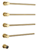 Wonzon & Woghand Hamburg Полотенцесушитель электрический 47х66,5h см, левое, цвет: брашир. золото WW-AL314-BG