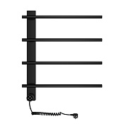 Wonzon & Woghand Nurnberg Полотенцесушитель электрический 52х62h см, левое, цвет: черный матовый WW-AL344-MB