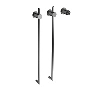 Wonzon & Woghand Leipzig Полотенцесушитель электрический 42х76h см, правое, цвет: темный графит WW-AL3621-GM