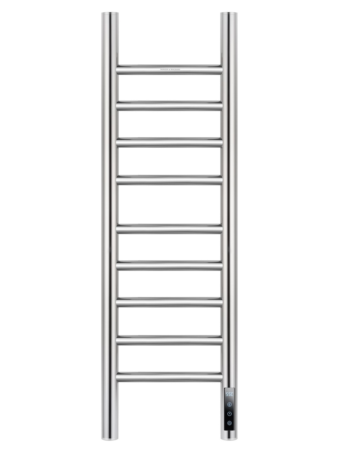 Wonzon & Woghand Bonn Полотенцесушитель электрический 25х80h см, цвет: хром глянцевый WW-AL4092-CR