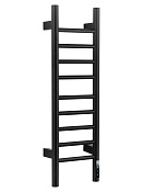 Wonzon & Woghand Bonn Полотенцесушитель электрический 25х80h см, цвет: черный матовый WW-AL4092-MB