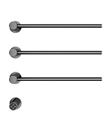 Wonzon & Woghand Hamburg Полотенцесушитель электрический 46,8х51,5h см, левое, цвет: темный графит WW-AL313-GM