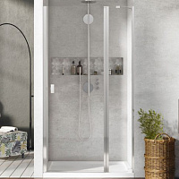 Radaway Nes DWJ II Душевая дверь в нишу, правая, прозрачная 6 мм, 110х200h см, цвет: хром глянцевый 10036110-01-01R