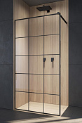 Radaway Modo X II Factory Душевое ограждение 100х200h см, профиль черн./стекло Factory с покр. 389304-54-55
