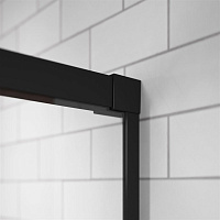 Radaway Idea DWJ Душевая дверь в нишу, левая, прозрачная 6 мм, Easy Clean 150х200h см, цвет: black 387019-54-01L