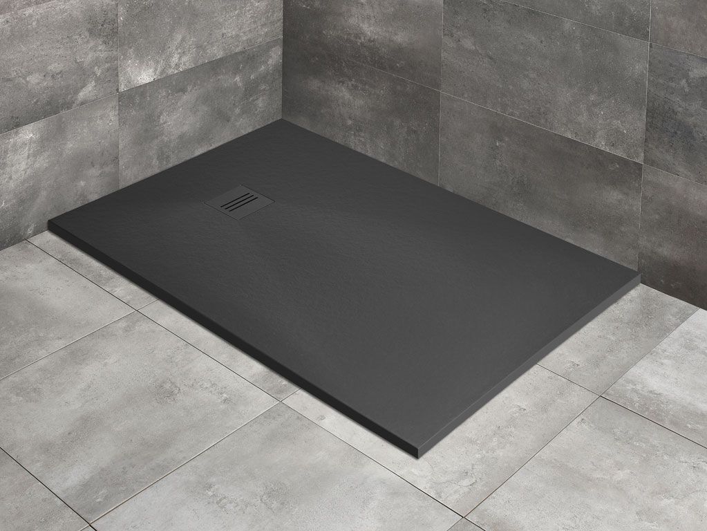 Radaway Kyntos F Поддон для душа из композита, 140х100х3h см под решетку, цвет: antracite HKF140100-64