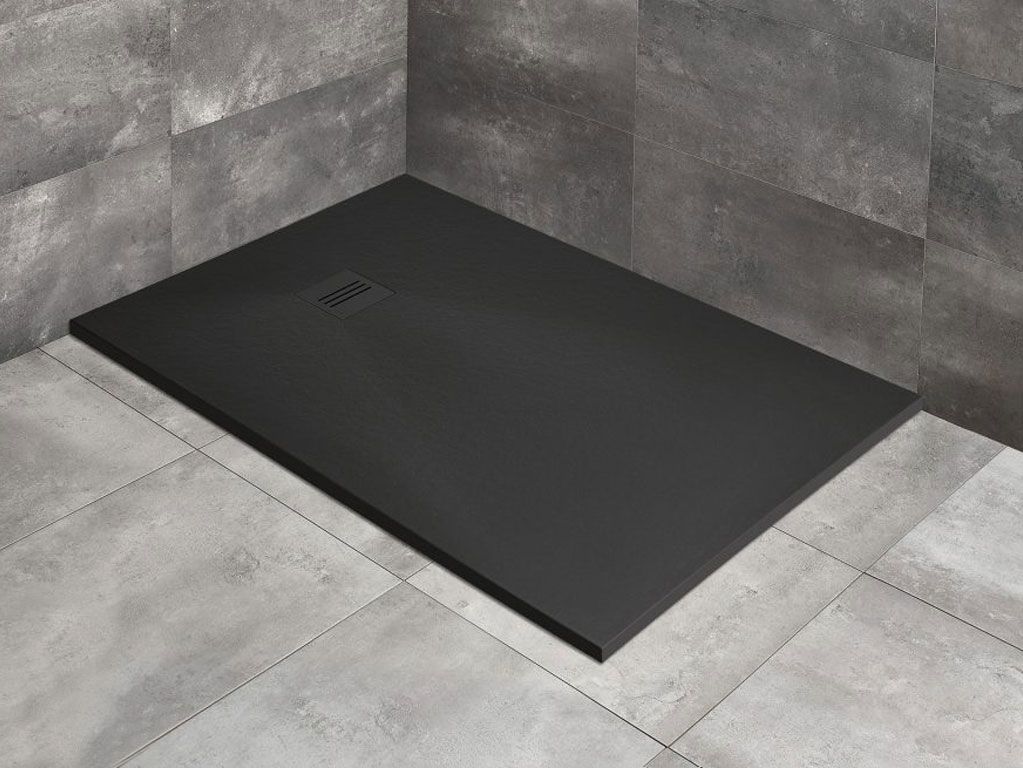 Radaway Kyntos F Поддон для душа из композита, 130х80х3h см под решетку, цвет: black HKF13080-54