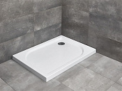 Radaway Delos D Поддон для душа из акрила, 75х90х4,5h см, цвет: белый глянцевый 4D97545-03