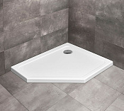 Radaway Doros PT E Поддон для душа из акрила, 100х80х5h см, левый, цвет: белый глянцевый SDRPT1080-01L