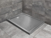 Radaway Doros F Поддон для душа из акрила, 130х80х5,5h см, цвет: stone anthracite SDRF1380-01-64S