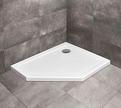 Radaway Doros Plus PT E Поддон для душа из акрила, 100х90х4h см, левый, цвет: белый глянцевый SDRPTP1090-01L