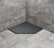 Radaway Kyntos PT Поддон для душа из композита, 80х80х3h см под решетку, цвет: anthracite HKPT8080-64