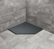 Radaway Kyntos PT Поддон для душа из композита, 90х90х3h см под решетку, цвет: anthracite HKPT9090-64
