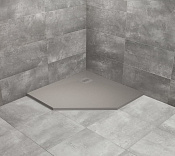 Radaway Kyntos PT Поддон для душа из композита, 100х100х3h см под решетку, цвет: cemento HKPT100100-74