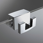 Radaway Вешалка для душевой перегородки, монтаж на стекло, цвет: никель брашированный WR-091