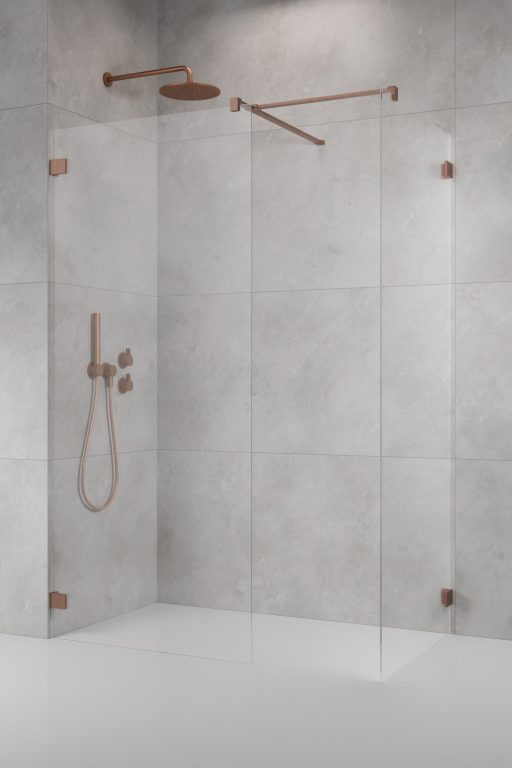 Radaway Штанга душевого ограждения промежуточная, цвет: brushed copper 389000-93