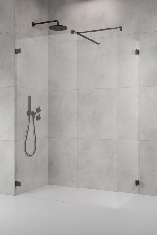 Radaway Штанга душевого ограждения промежуточная, цвет: brushed gunmetal 389000-92