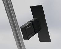 Radaway Nes DWJ I Душевая дверь в нишу, правая, прозрачная 6 мм, Easy Clean 70х200h см, цвет: black 10026070-54-01R