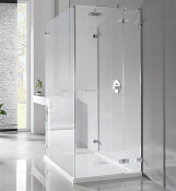 Radaway Euphoria KDJ P Боковая стенка, прозрачная 8 мм, Easy Clean 80х200h см, цвет: хром глянцевый 383038-01