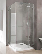 Radaway Euphoria KDD Душевая дверь, левая, прозрачная 8 мм, Easy Clean 90х200h см, цвет: хром глянец 383060-01L