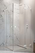 Radaway Essenza Pro KDD Душевая дверь, правая, прозрачная 6 мм, Easy Clean 100х200h см, цвет: white 10096100-04-01R