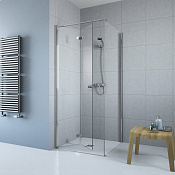 Radaway Fuenta New KDJ B Душевая дверь, левая 6 мм, Easy Clean 90х200h см, цвет: хром глянец 384082-01-01L