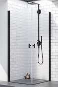 Radaway NES KDD I Душевая дверь, левая, прозрачная 6 мм, Easy Clean 90х200h см, цвет: black 10021090-54-01L