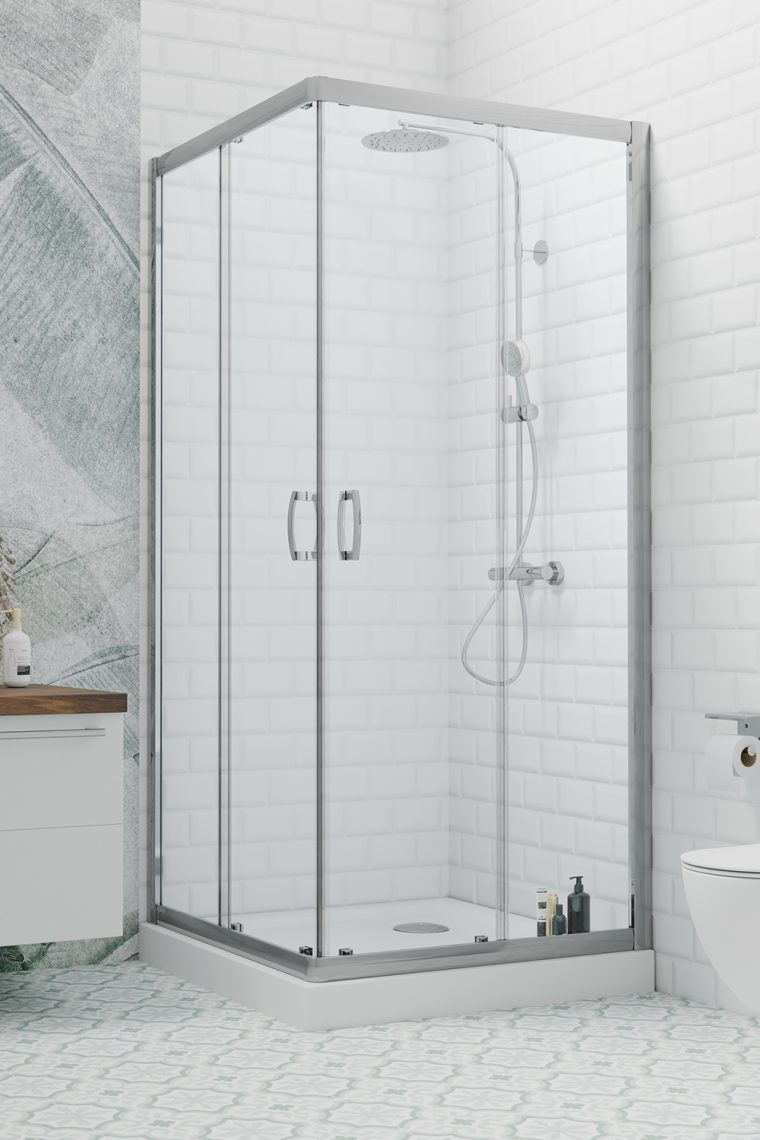 Radaway Premium Plus C Душевой уголок 90х190h см, универсальный, Easy Clean, цвет: хром глянцевый 30453-01-08N