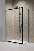 Radaway Premium Pro KDJ Боковая стенка, прозрачная 6 мм, Easy Clean 70х200h см, цвет: black 1016070-54-01