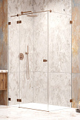Radaway Essenza Pro KDJ Душевая дверь, левая 6 мм, Easy Clean 110х200h см, цвет: brushed copper 10097110-93-01L