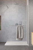 Radaway Modo New II Ограждение walk-in с полотенцедержателем 140х200h см, цвет: brushed nickel 389144-91-01W