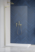 Radaway Modo SL II Душевое ограждение walk-in 8 мм, Easy Clean 65х200h см, цвет: brushed gold 10319065-99-01R