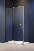 Radaway Furo KDJ Душевая дверь, левая, прозрачная 8 мм, Easy Clean 67,2х200h см, цвет: brushed gold 10104672-99-01L