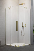Radaway Furo KDD Душевая дверь, правая, прозрачная 8 мм, Easy Clean 110х200h см, цвет: brushed gold 10105110-99-01R