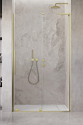 Radaway Furo DWJ Душевая дверь в нишу, левая 8 мм, Easy Clean 57,2х200h см, цвет: brushed gold 10307572-99-01L