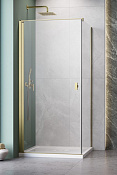 Radaway Nes KDJ I Душевая дверь, левая, прозрачная 6 мм, Easy Clean 90х200h см, цвет: brushed gold 10022090-99-01L
