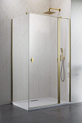 Radaway Nes KDJ II Душевая дверь, правая 5 мм, Easy Clean 100х200h см, цвет: brushed gold 10032100-99-01R