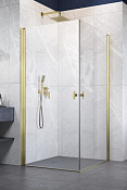 Radaway Nes KDD I Душевая дверь, левая, прозрачная 6 мм, Easy Clean 90х200h см, цвет: brushed gold 10021090-99-01L