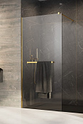 Radaway Modo New II Душевое ограждение walk-in с полотенцедержателем 95х200h см, цвет: gold 389095-09-01W