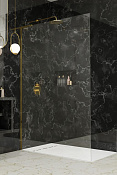Radaway Modo SL II Душевое ограждение walk-in, прозрачное 8 мм, Easy Clean 90х200h см, цвет: gold 10319094-09-01R