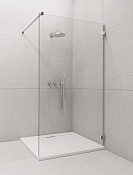 Radaway Euphoria Walk In Душевое ограждение walk-in 8 мм, Easy Clean 130х200h см, цвет: хром глянец 383115-01-01