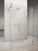 Radaway Euphoria Walk In W Фронтальная стенка прозр. 8 мм, Easy Clean 140х200h см, цвет: хром глянец 383146-01-01