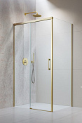Radaway Idea KDJ Душевая дверь, правая, прозрачная 6 мм, Easy Clean 140х200h см, цвет: brushed gold 387044-99-01R